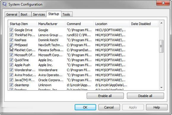 小技巧：教你禁止Win7/8自动加载软件