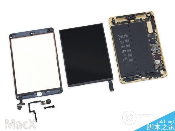 ipad mini3 拆解 iFixit拆解苹果iPad mini3维修难