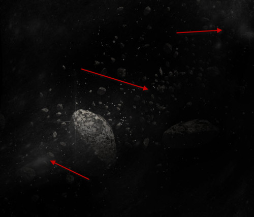 PS制作星空中抽象科幻能量光束特效