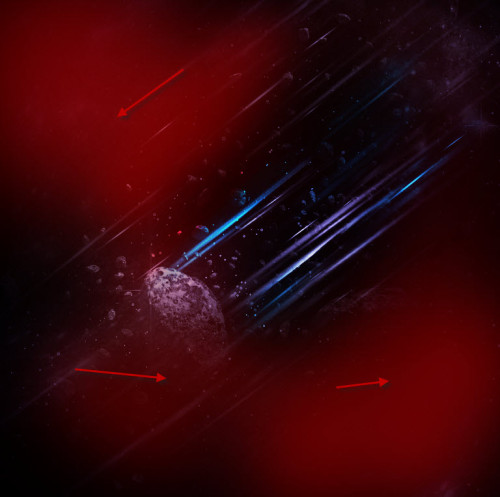 PS制作星空中抽象科幻能量光束特效