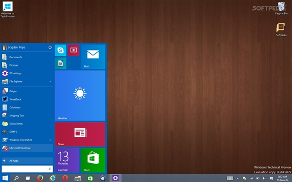 下载：Win 10最新预览版Build 9879