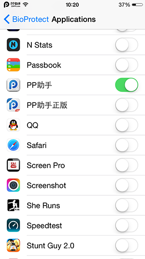 iPhone5siOS8应用指纹加密要钱插件BioProte短信手机之间发苹果越狱图片