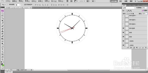 PS制作墙壁上走动的时钟表GIF动画图