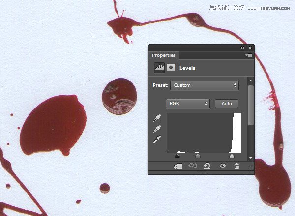 Photoshop纯手工创建高清晰血迹喷溅效果笔刷教程