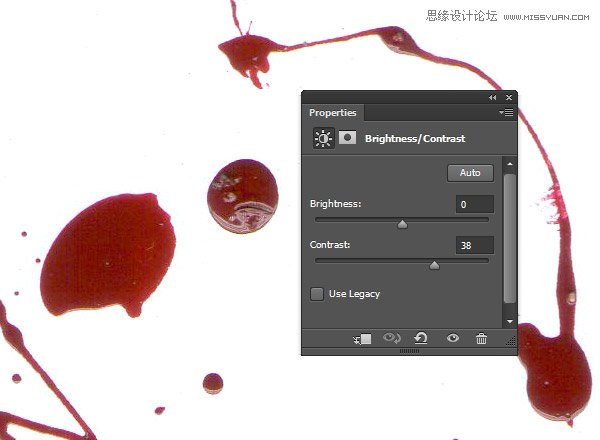 Photoshop纯手工创建高清晰血迹喷溅效果笔刷教程