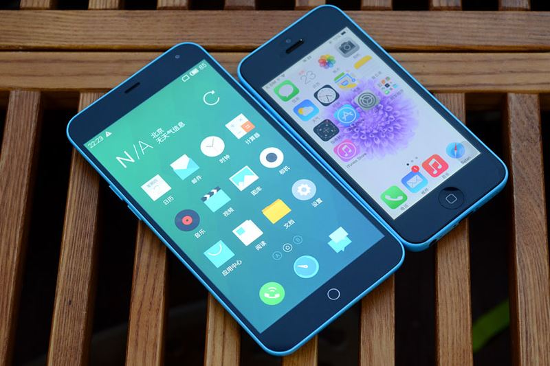 太像了!魅蓝Note和iPhone5C外观细节对比