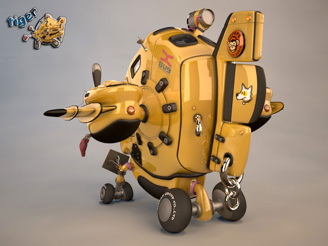 3DSMAX打造逼真的卡通小黄蜂飞行器_建模教