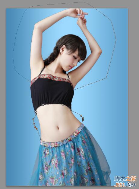 PS把美女图片打造水花美女教程