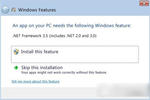 win8无法安装net3.5怎么办？无法安装net framework 3.5解决方法1