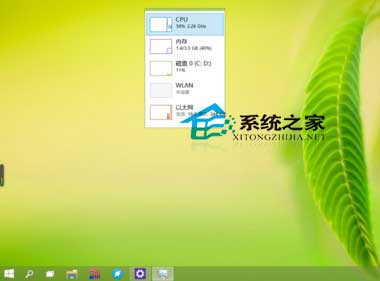 Win10任务管理器性能小窗口模式的使用方法