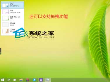 Win10任务管理器性能小窗口模式的使用方法