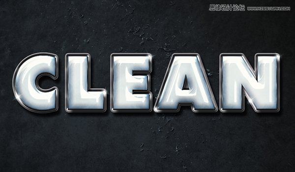 使用Photoshop制作塑料效果的3D立体字教程