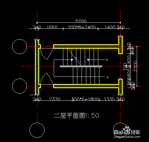楼梯设计的平面图和剖面图