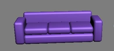 3D MAX制作简易多彩的沙发模型_3dmax实例