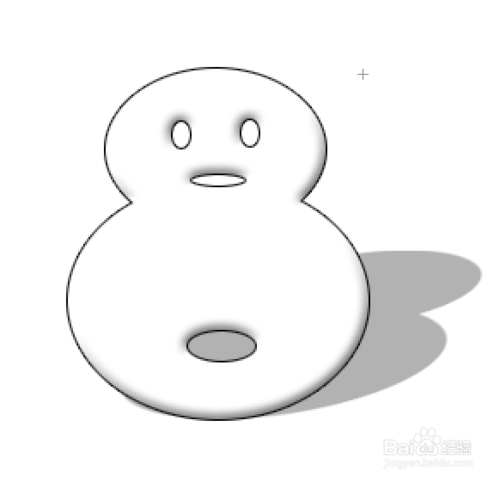 ps简单画出可爱的雪人