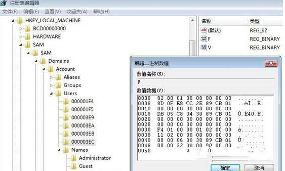 打开USERA的F键值