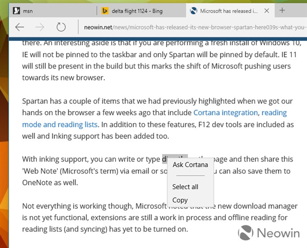 IE继任者!斯巴达浏览器细节图赏
