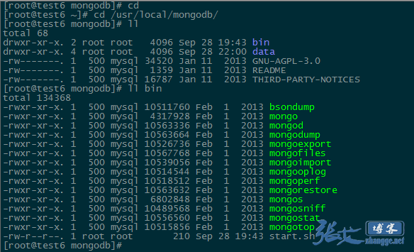 Linux系统下MongoDB的简单安装与基本操作_