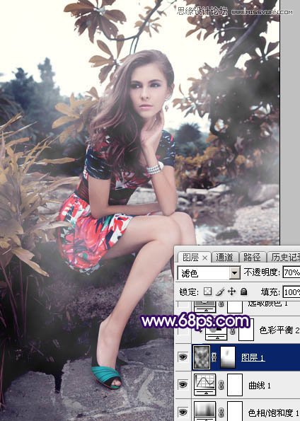Photoshop调出美女照片欧式大片效果图,PS教程