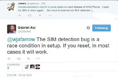 win10手机预览版检查不到sim卡解决办法1