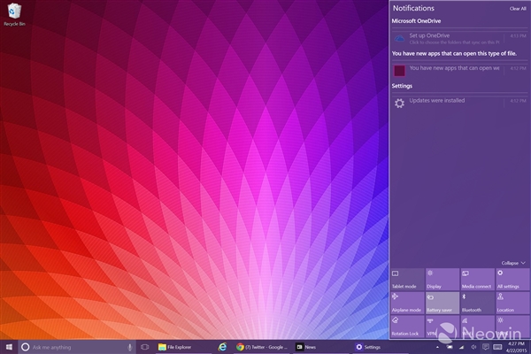 靓！Windows 10 Build 10061海量图赏