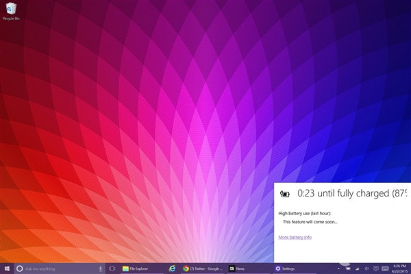 靓！Windows 10 Build 10061海量图赏