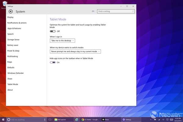 靓！Windows 10 Build 10061海量图赏