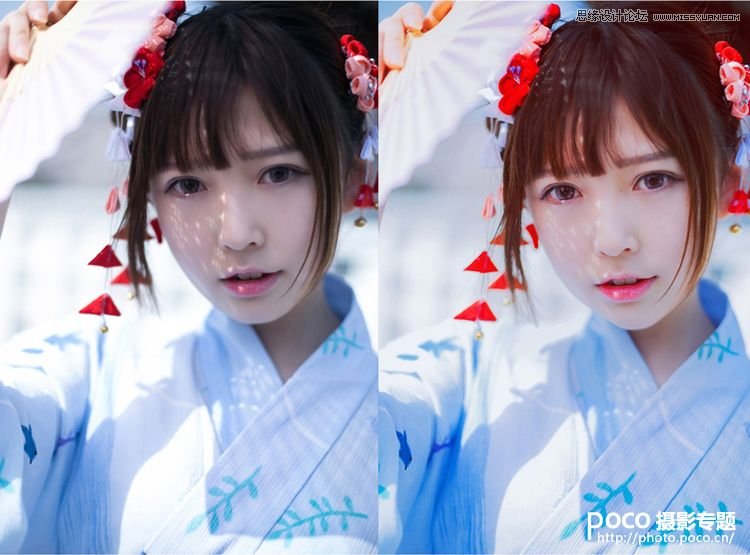 Photoshop调出樱花下的美女日系淡雅色调,PS教程