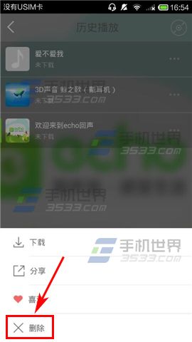 echo回声怎么清除历史播放?