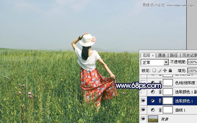 Photoshop调出外景人像秋季黄昏效果图,PS教程
