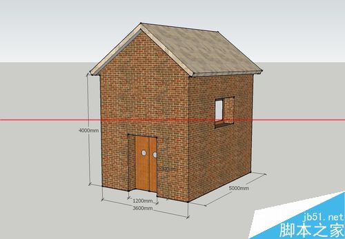 SketchUp绘图软件怎么绘制3D小房子?_图形图