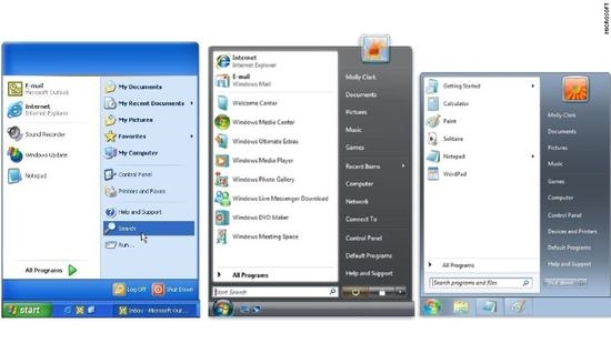 Windows开始菜单20年进化史