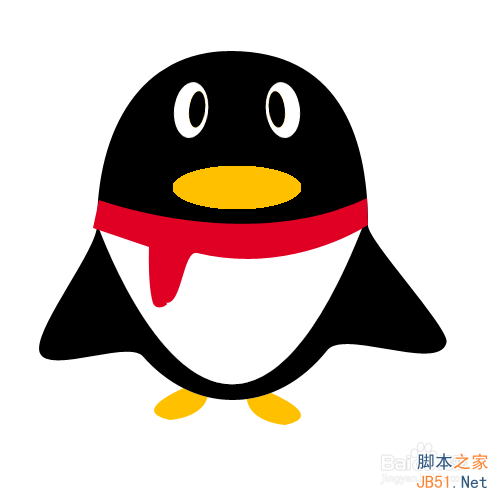 如何画qq企鹅？ps路径工具绘制qq企鹅方法