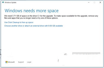 升级win10 RTM正式版c盘空间不够怎么办