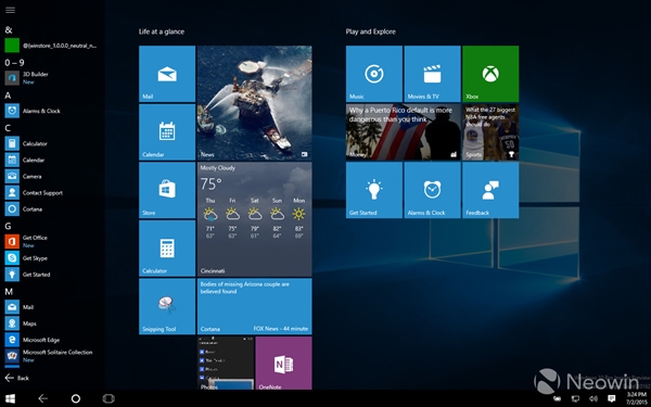 Windows 10预览版10162图赏:全新功能亮相