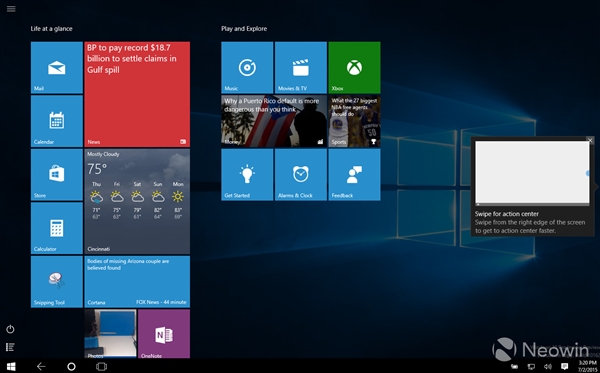 Windows 10预览版10162图赏:全新功能亮相