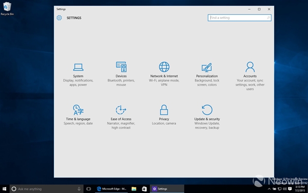 Windows 10预览版10162图赏:全新功能亮相