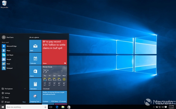 Windows 10预览版10162图赏:全新功能亮相