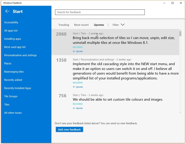 Win10用户“上书”微软：还我Win8开始菜单