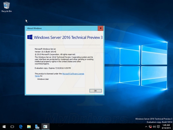海量截图＋下载：Windows Server 2016第三技术预览版泄露