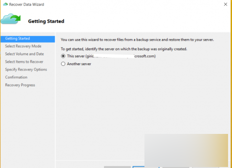 Win10设备通过Azure服务备份数据