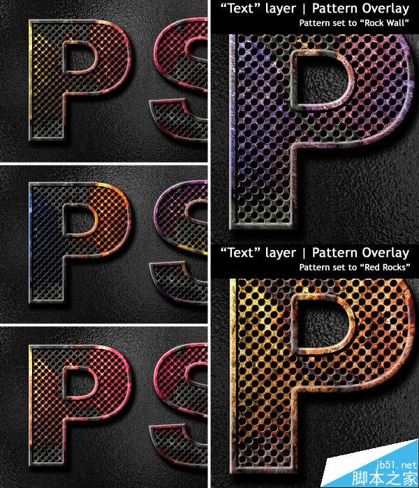 PS制作怀旧网面有质感的金属文字效果_脚本之