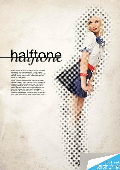 PS滤镜打造浓厚复古风格的波卡尔点人像效果图