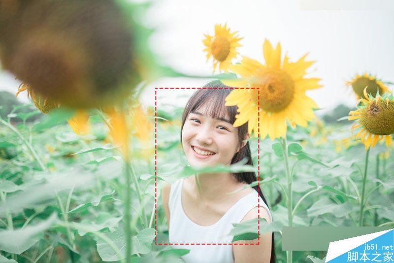 Photoshop调出向日葵中女孩日系暖色效果,PS教程,思缘教程网