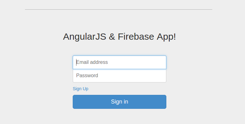 angularjs and firebase app