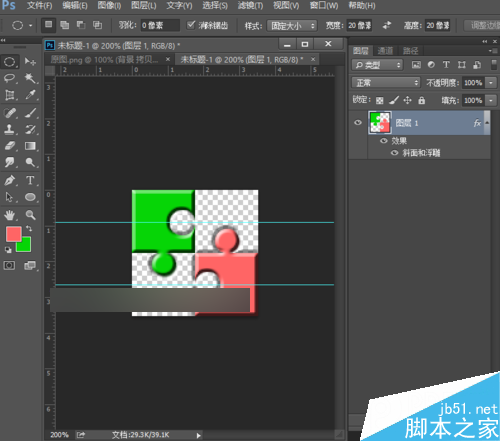 ps怎么制作拼图？ps制作人像拼图效果