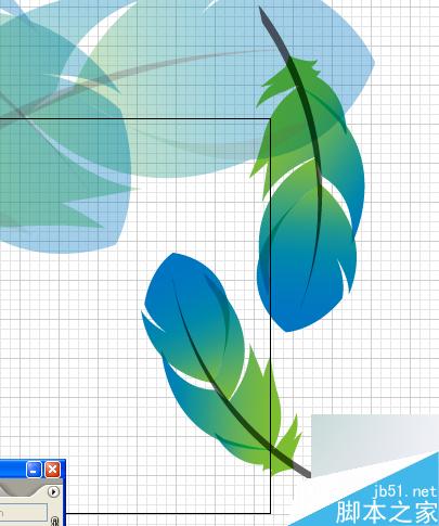 AI渐变网格绘制PS CS2封面羽毛_Illustrator教程