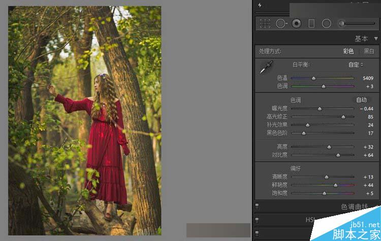 Photoshop调出森林人像唯美的童话场景效果,PS教程,思缘教程网