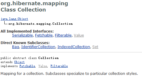 详解Java的Hibernate框架中的Interceptor和Collection