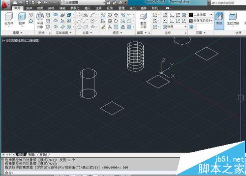 cad三维不能用?CAD使用三维拉伸老虎的cad2014用板王命令拉伸图片